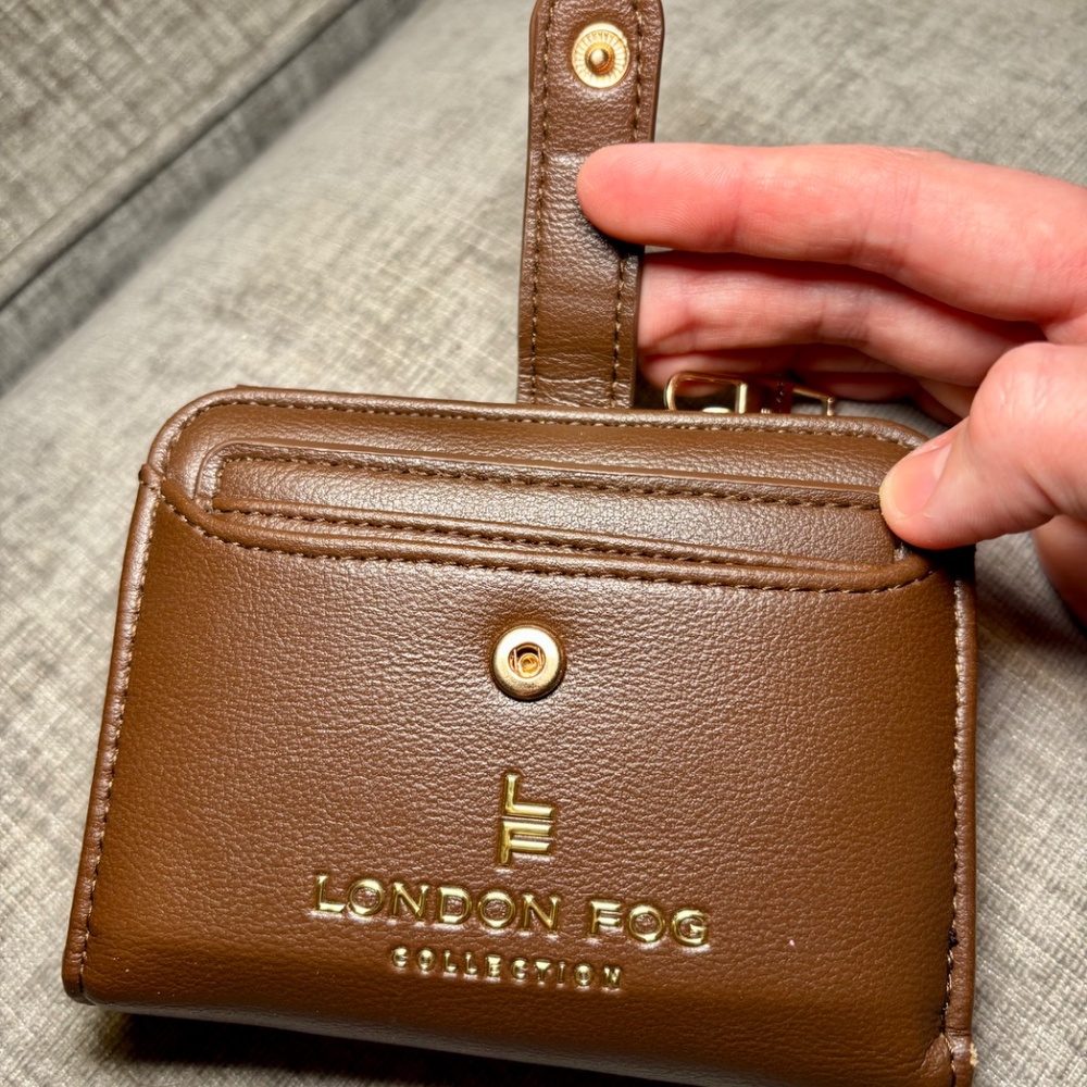 London Fog Zip Around Wallet for Women Café - Picture 5 of 11